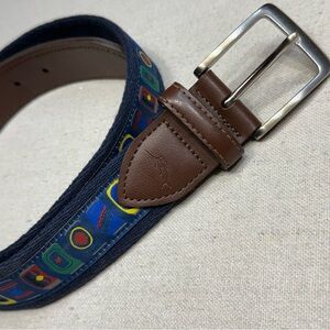 Tommy Bahama - Men's Colorful Synthetic Leather Belt - Size Small (30-32)